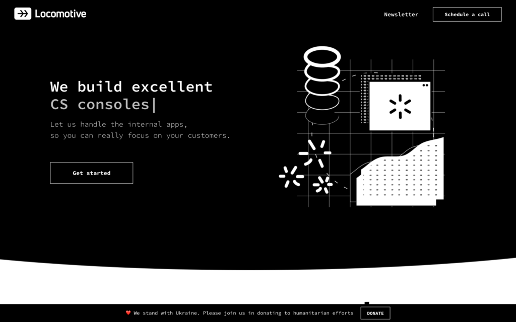 Locomotive Landing Page Design